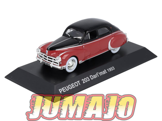 PEU30 Voiture 1/43 Hachette NOREV PEUGEOT : 203 Darl'Mat 1953