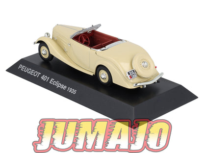 PEU31 Voiture 1/43 Hachette NOREV PEUGEOT : 401 Eclipse 1935