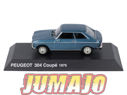 PEU33 Voiture 1/43 Hachette NOREV PEUGEOT : 304 Coupe 1975