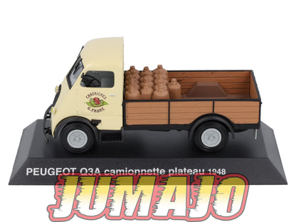 PEU36 Voiture 1/43 Hachette NOREV PEUGEOT : Q3A Camionnette plateau 1948