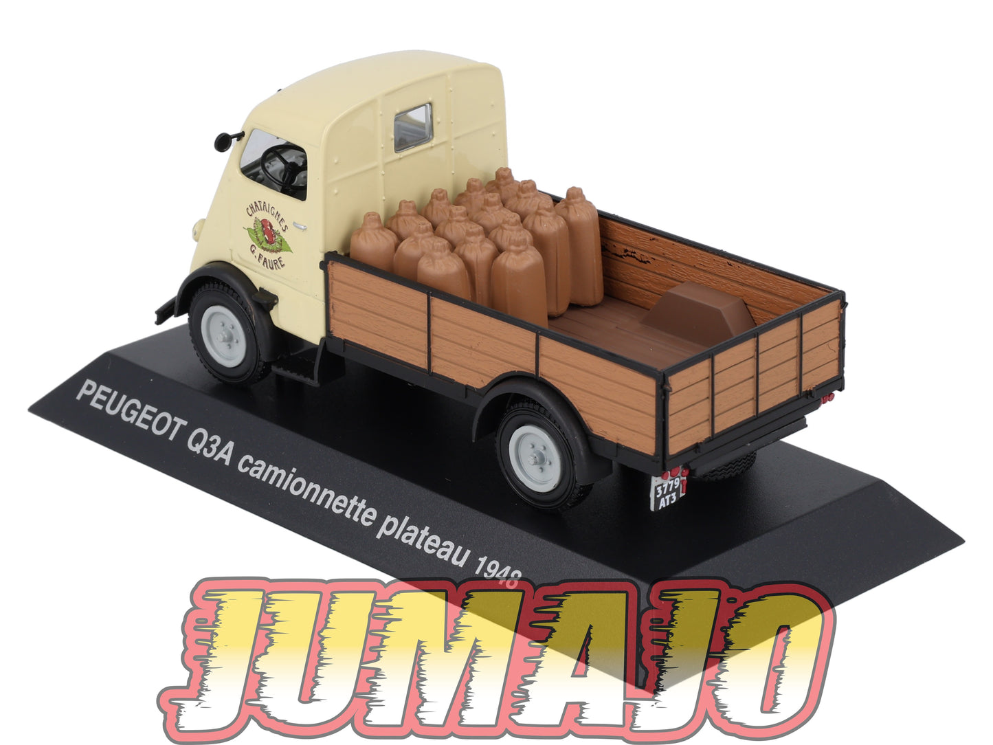 PEU36 Voiture 1/43 Hachette NOREV PEUGEOT : Q3A Camionnette plateau 1948