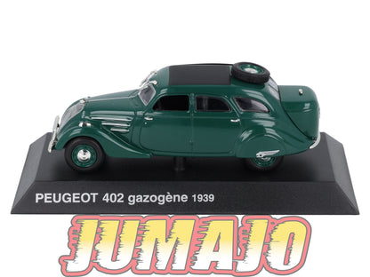 PEU37 Voiture 1/43 Hachette NOREV PEUGEOT : 402 Gazogene 1939