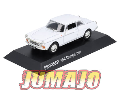 PEU39 Voiture 1/43 Hachette NOREV PEUGEOT : 404 Coupe 1967