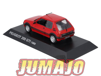 PEU3 Voiture 1/43 Hachette NOREV PEUGEOT : 205 GTI 1989