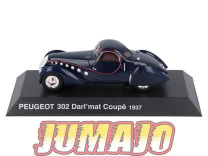 PEU40 Voiture 1/43 Hachette NOREV PEUGEOT : 302 Darl'mat Coupe 1937