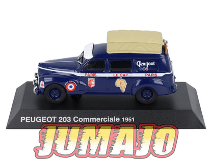 PEU41 Voiture 1/43 Hachette NOREV PEUGEOT : 203 Commerciale 1951
