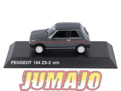 PEU45 Voiture 1/43 Hachette NOREV PEUGEOT : 104 ZS-2 1979