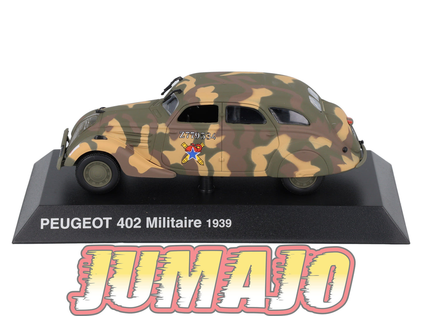 PEU48 Voiture 1/43 Hachette NOREV PEUGEOT : 402 Militaire 1939