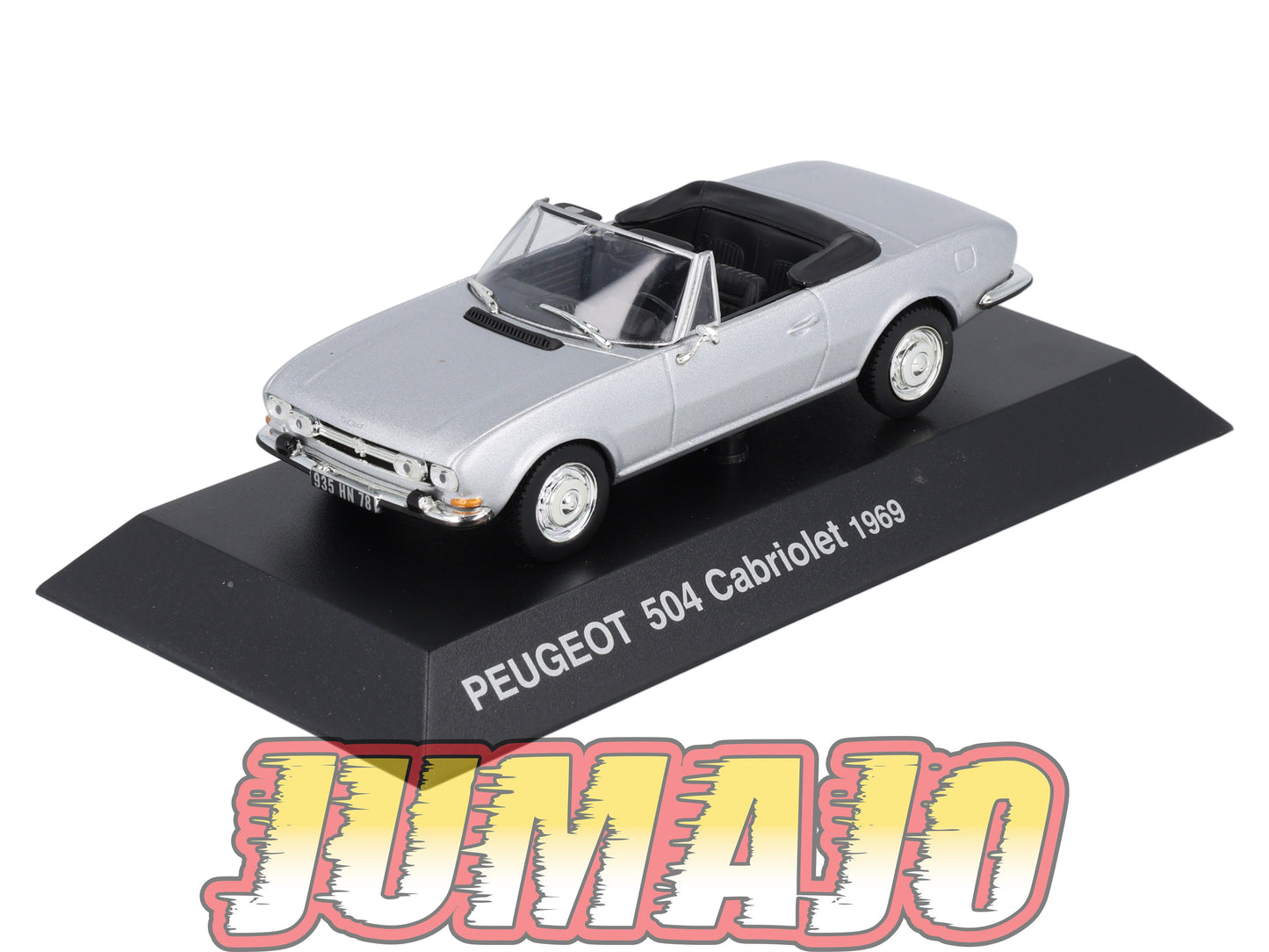 PEU53 Voiture 1/43 Hachette NOREV PEUGEOT : 504 Cabriolet 1969