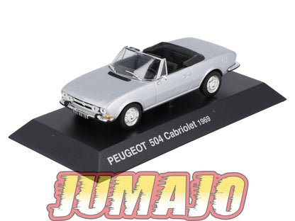 PEU53 Voiture 1/43 Hachette NOREV PEUGEOT : 504 Cabriolet 1969