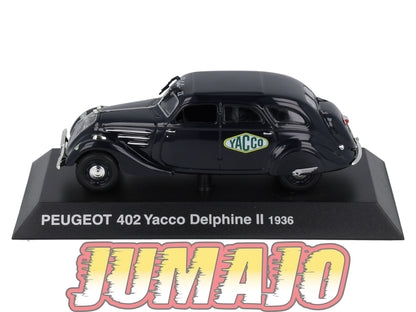 PEU56 Voiture 1/43 Hachettes PEUGEOT NOREV :  402 Yacco Delphine II 1936