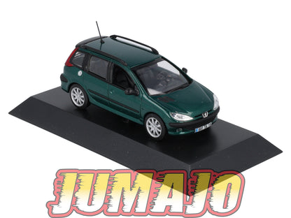 PEU57 Voiture 1/43 Hachette NOREV PEUGEOT : 206 SW 2002