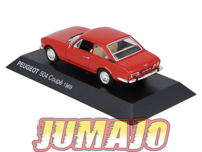 PEU5 Voiture 1/43 Hachette NOREV PEUGEOT : 504 Coupe 1969