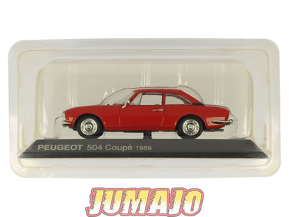 PEU5 Voiture 1/43 Hachette NOREV PEUGEOT : 504 Coupe 1969