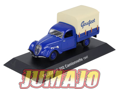 PEU6 Voiture 1/43 Hachette NOREV PEUGEOT : 202 Camionnette 1947