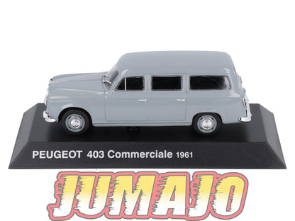 PEU7 Voiture 1/43 Hachette NOREV PEUGEOT : 403 Commerciale 1961