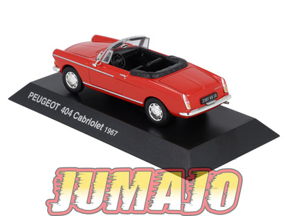PEU9 Voiture 1/43 Hachette NOREV PEUGEOT : 404 Cabriolet 1967