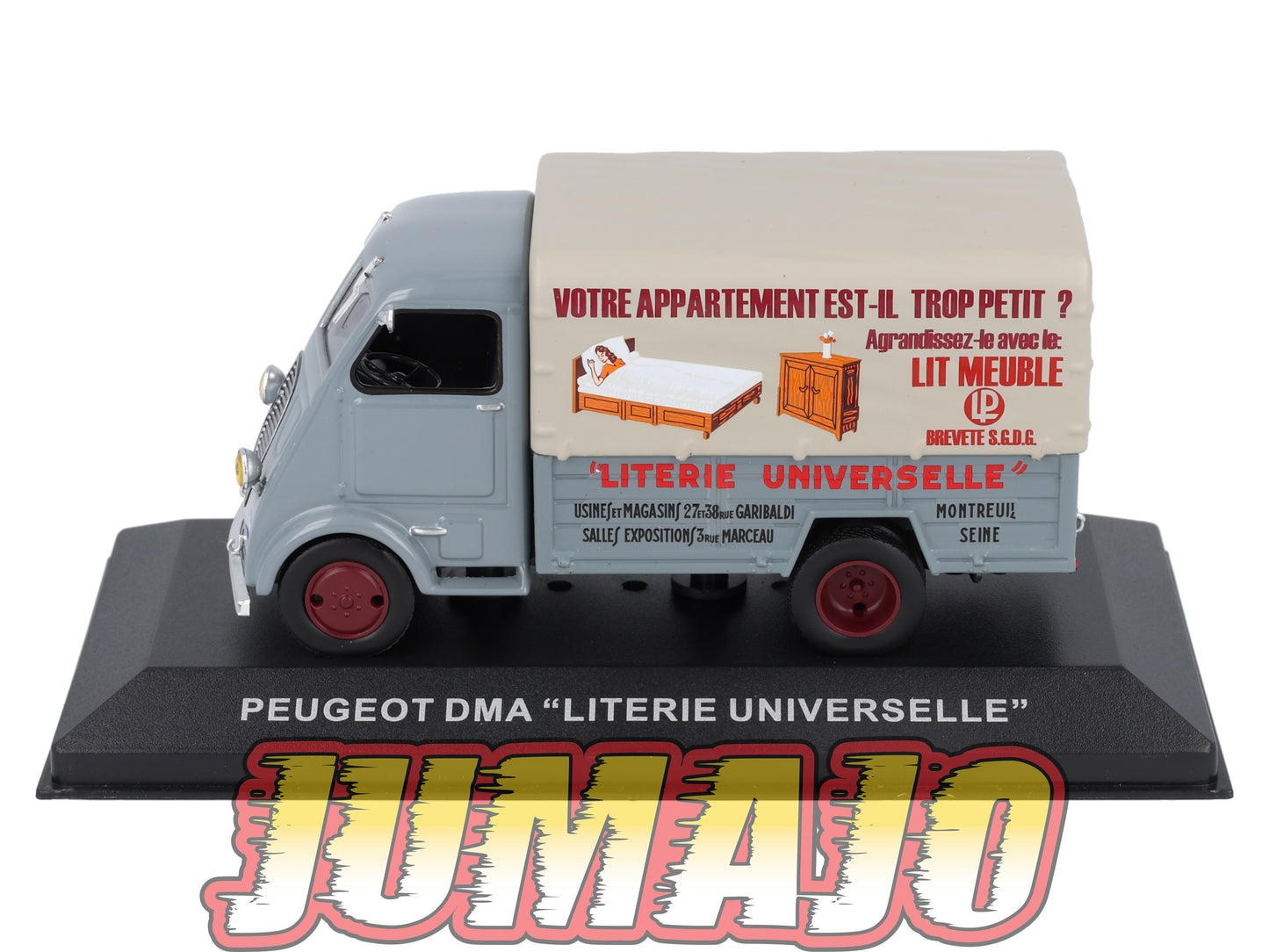 PFR19 1/43 IXO/ALTAYA  Camionnettes Antan : PEUGEOT DMA Bâché Literie Universelle