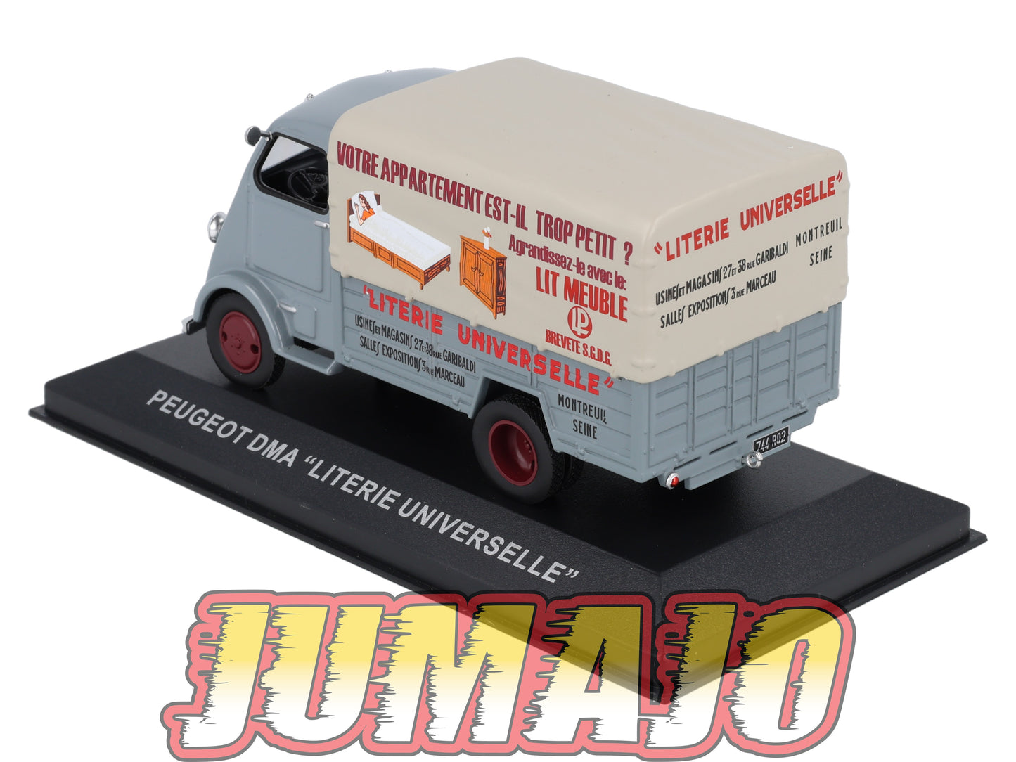 PFR19 1/43 IXO/ALTAYA  Camionnettes Antan : PEUGEOT DMA Bâché Literie Universelle