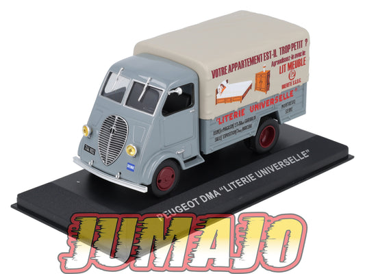 PFR19 1/43 IXO/ALTAYA  Camionnettes Antan : PEUGEOT DMA Bâché Literie Universelle