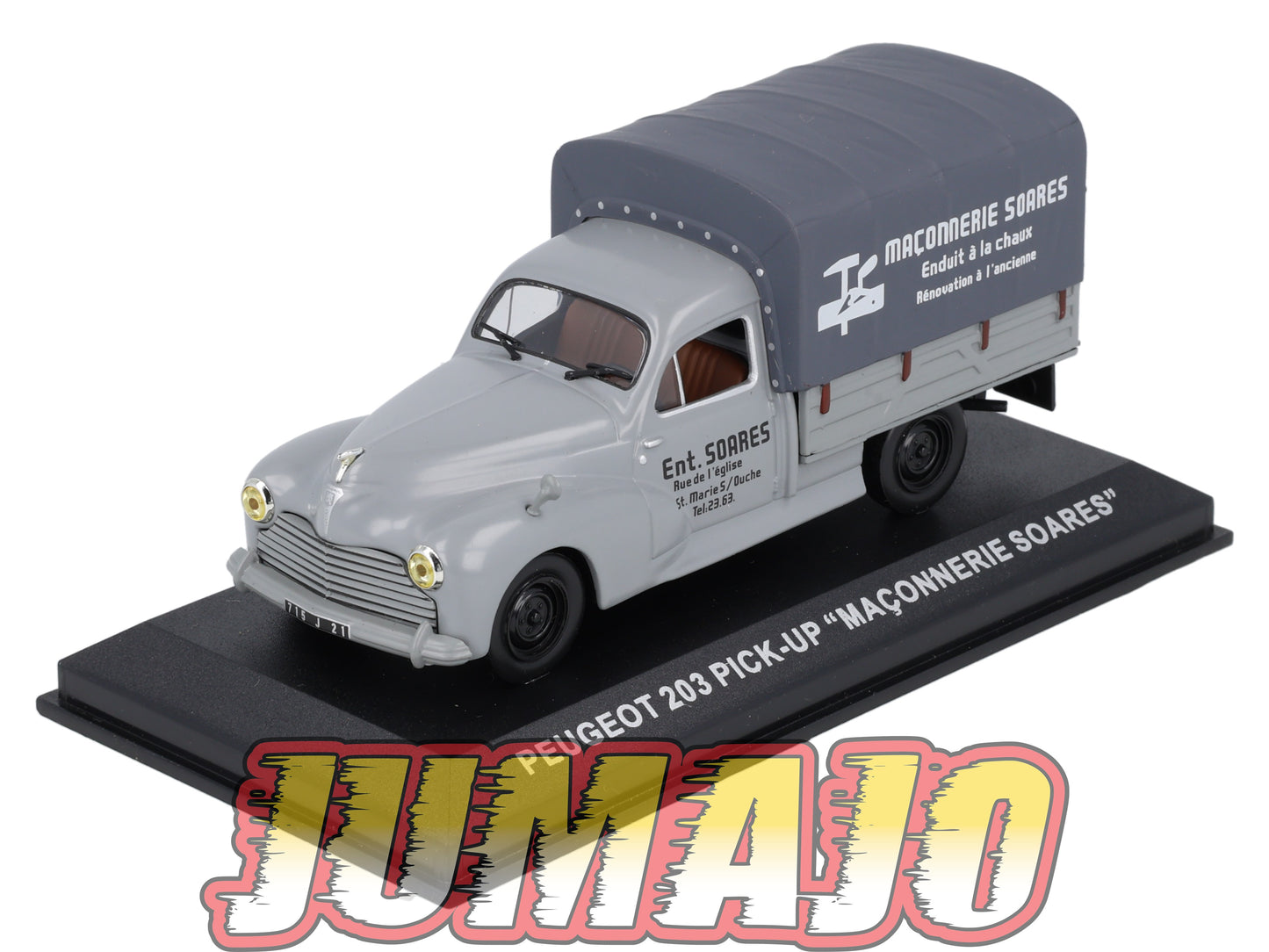 PFR58 1/43 IXO/ALTAYA  Camionnettes Antan : PEUGEOT 203 PICK UP Maçonnerie Soares