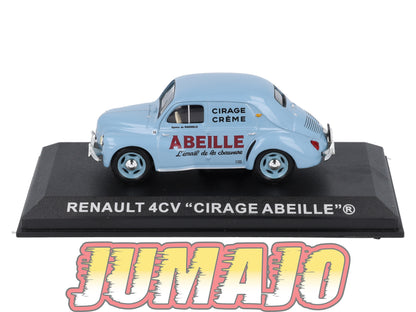 PFR59 1/43 IXO Véhicules d'époque ITALIE : RENAULT 4CV Commerciale Cirage abeille