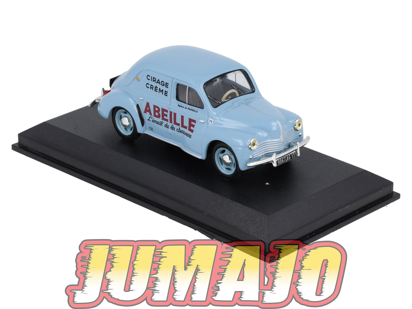 PFR59 1/43 IXO Véhicules d'époque ITALIE : RENAULT 4CV Commerciale Cirage abeille