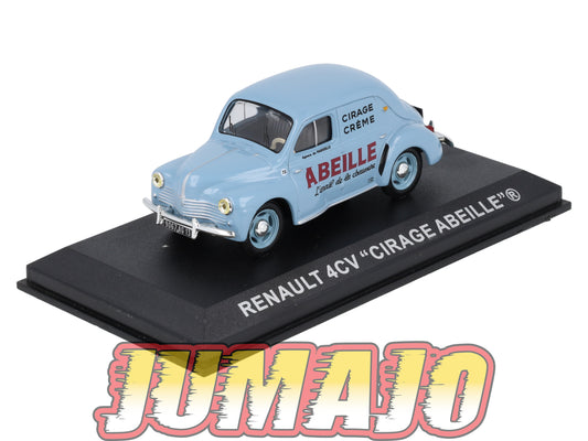 PFR59 1/43 IXO Véhicules d'époque ITALIE : RENAULT 4CV Commerciale Cirage abeille