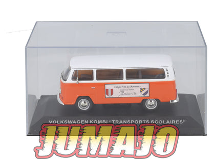 PFR65 1/43 IXO/ALTAYA Camionnettes Antan : VOLKSWAGEN Kombi Transports scolaires