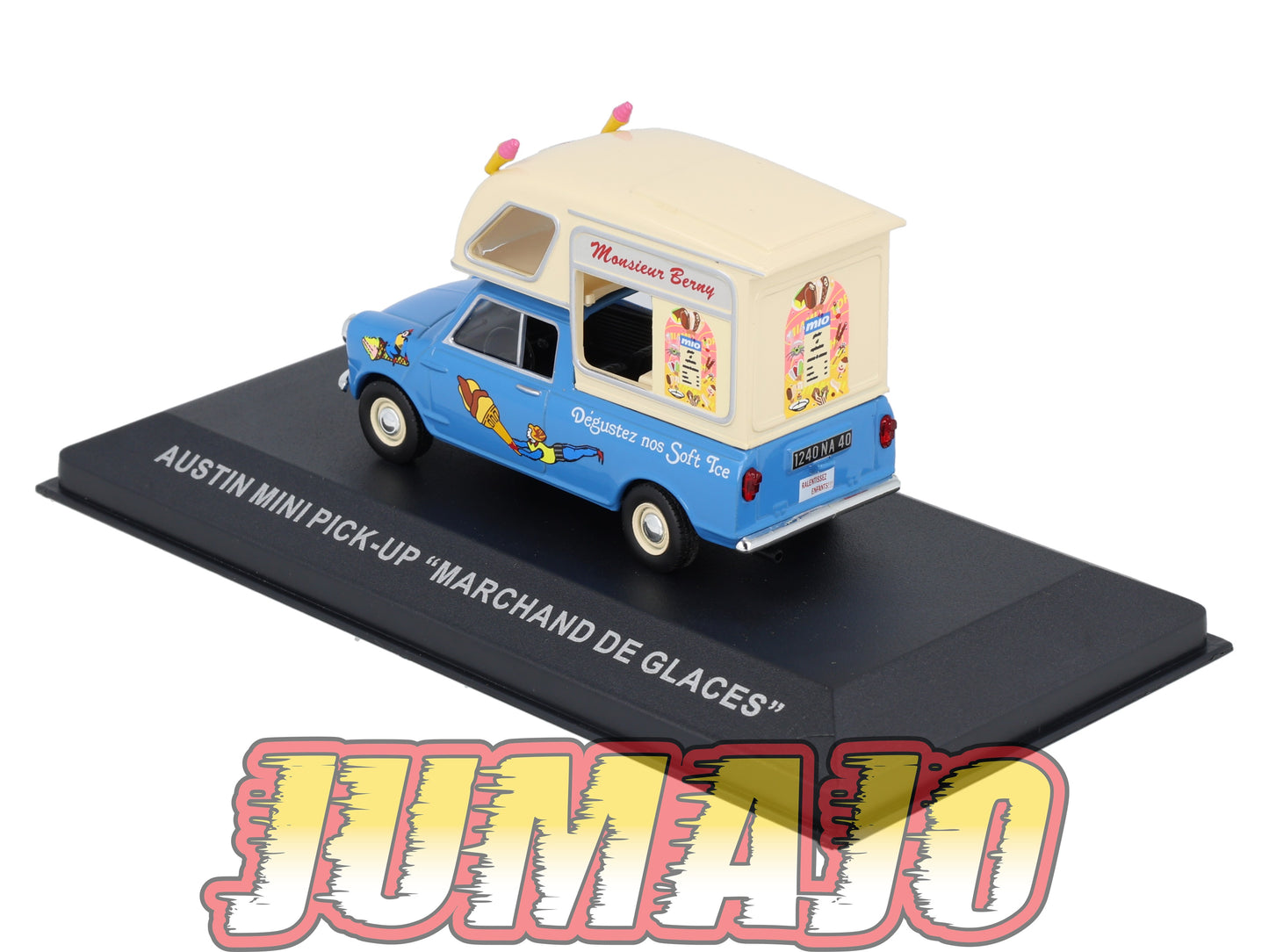 PFR66 1/43 IXO/ALTAYA Camionnettes Antan : AUSTIN Mini Pick Up Marchand De Glaces