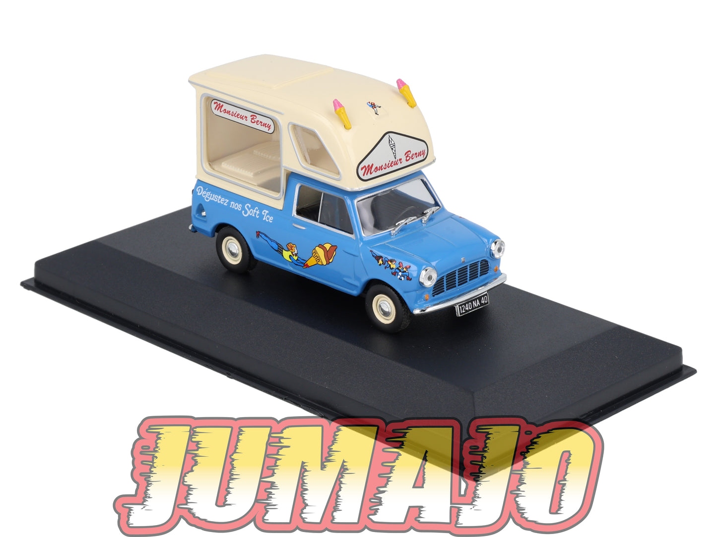 PFR66 1/43 IXO/ALTAYA Camionnettes Antan : AUSTIN Mini Pick Up Marchand De Glaces