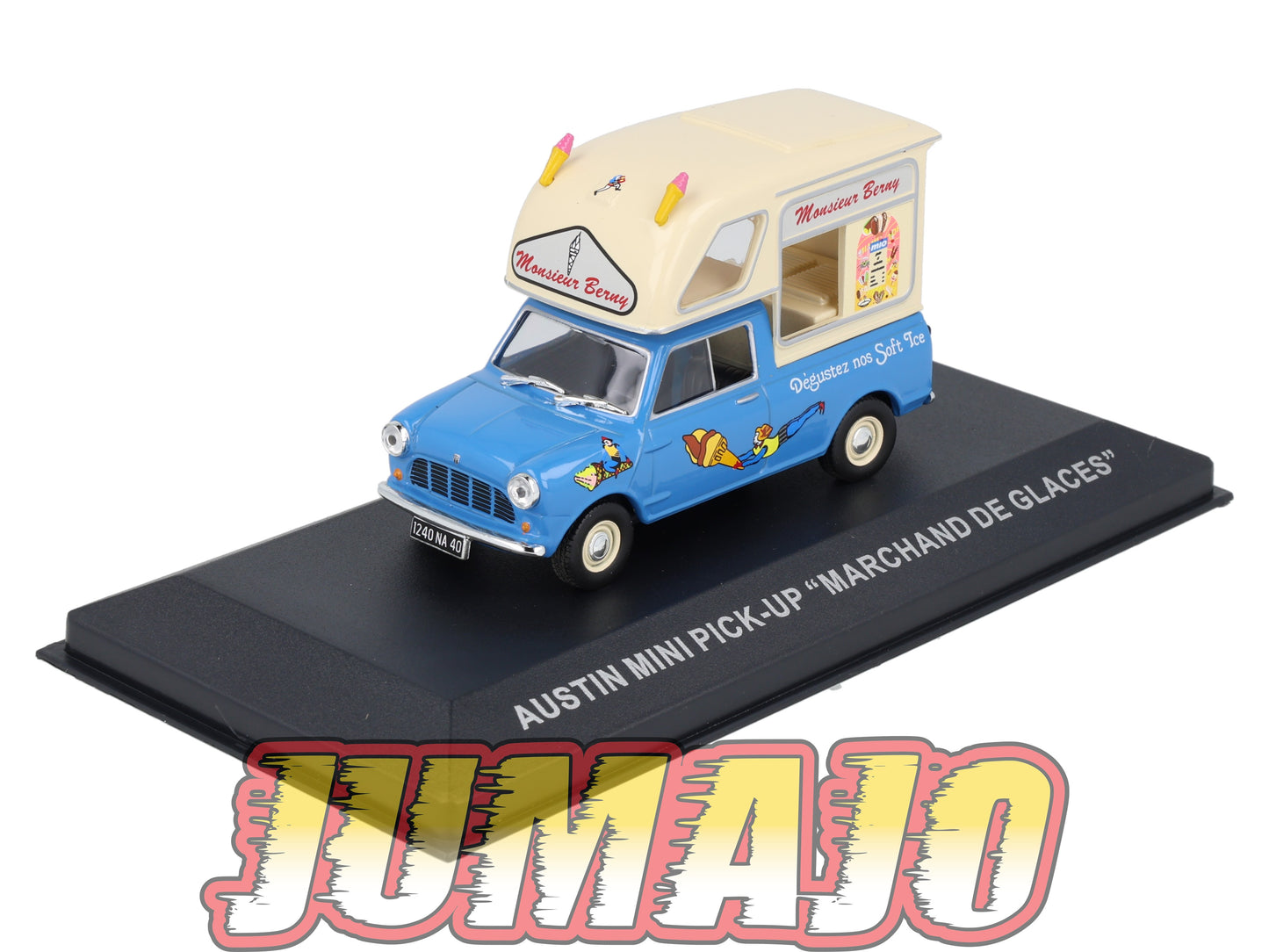 PFR66 1/43 IXO/ALTAYA Camionnettes Antan : AUSTIN Mini Pick Up Marchand De Glaces