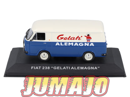 PFR76 1/43 IXO/ALTAYA Camionnettes Antan : FIAT 238 Gelati Alemagna