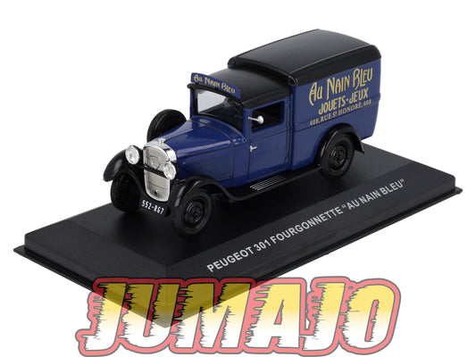 PFR78 1/43 IXO/ALTAYA Camionnettes Antan : PEUGEOT 301 Fourgonnette Au Nain Bleu