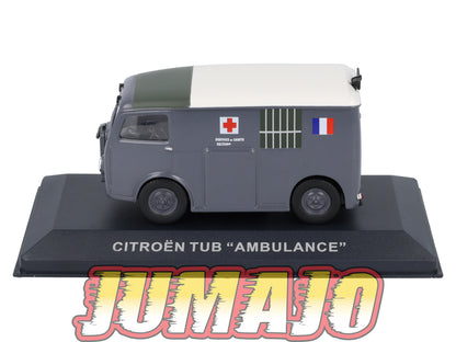 PFR88 1/43 IXO/ALTAYA Camionnettes Antan : CITROEN TUB Ambulance Croix rouge