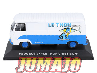 PFR91 1/43 IXO/ALTAYA Camionnettes Antan : PEUGEOT J7 Rallongé Le thon c'est bon