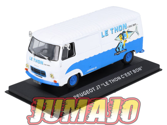 PFR91 1/43 IXO/ALTAYA Camionnettes Antan : PEUGEOT J7 Rallongé Le thon c'est bon