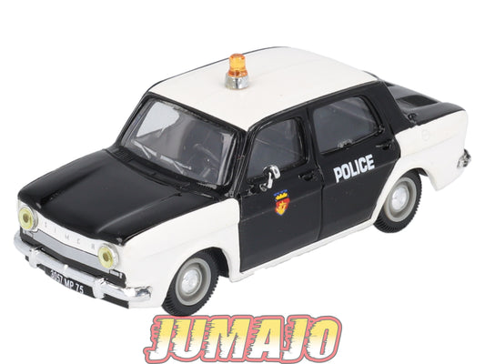 PG27 Voiture 1/43 NOREV Police Gendarmerie : SIMCA 1000 Police pie