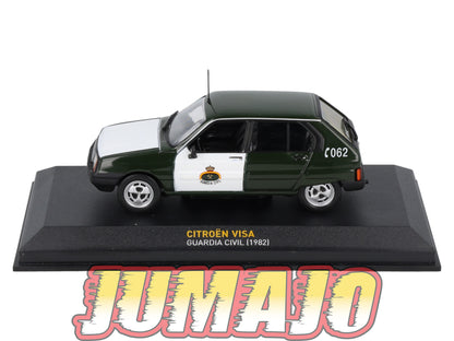 POS16 POLICE 1/43 altaya IXO CITROËN visa guarde civile, guardia civil 1982