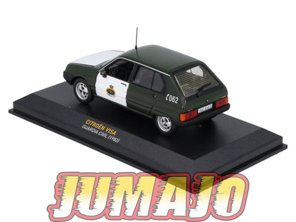 POS16 POLICE 1/43 altaya IXO CITROËN visa guarde civile, guardia civil 1982