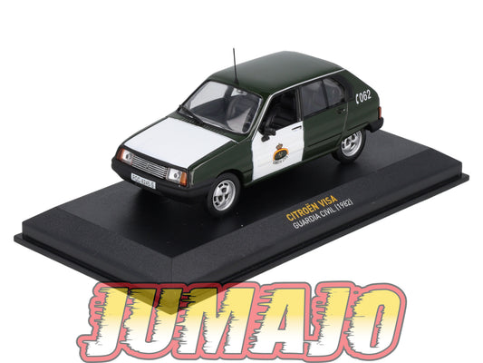 POS16 POLICE 1/43 altaya IXO CITROËN visa guarde civile, guardia civil 1982