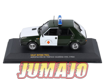 POS29 voiture 1/43 IXO altaya POLICE Espagne : SEAT Ritmo 75CL 1984