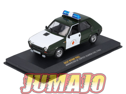 POS29 voiture 1/43 IXO altaya POLICE Espagne : SEAT Ritmo 75CL 1984