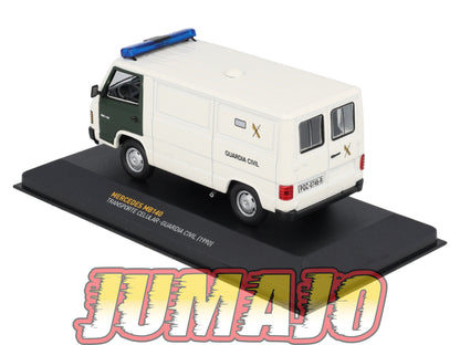 POS406 voiture 1/43 IXO altaya POLICE Espagne MERCEDES MB140 GUARDIA CIVIL 1990