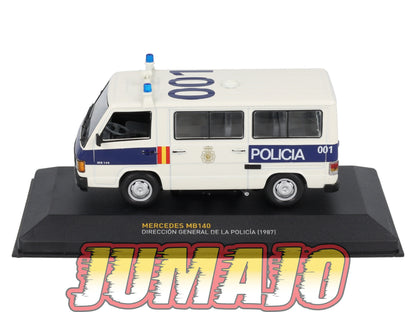 POS407 voiture 1/43 IXO altaya POLICE Espagne MERCEDES MB140 POLICÍA 1987