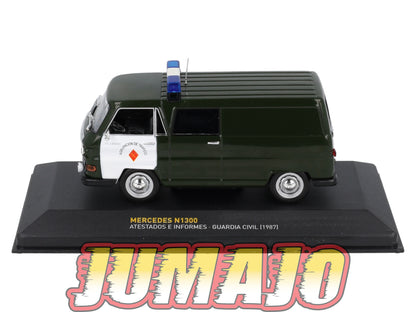 POS408 voiture 1/43 IXO altaya POLICE Espagne MERCEDES N1300 GUARDIA CIVIL 1987