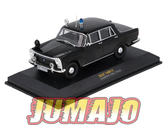 POS409 voiture 1/43 IXO altaya POLICE Espagne : SEAT 1400-C GUARDIA CIVIL 1962