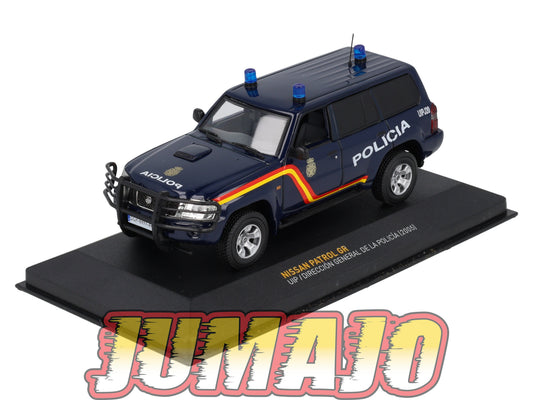 POS412 voiture 1/43 IXO altaya POLICE Espagne NISSAN PATROL GR UIP POLICÍA 2005