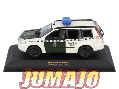 POS414 voiture 1/43 IXO altaya POLICE Espagne : NISSAN X-TRAIL GUARDIA CIVIL 2004