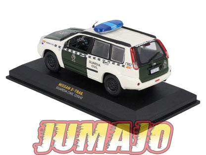 POS414 voiture 1/43 IXO altaya POLICE Espagne : NISSAN X-TRAIL GUARDIA CIVIL 2004